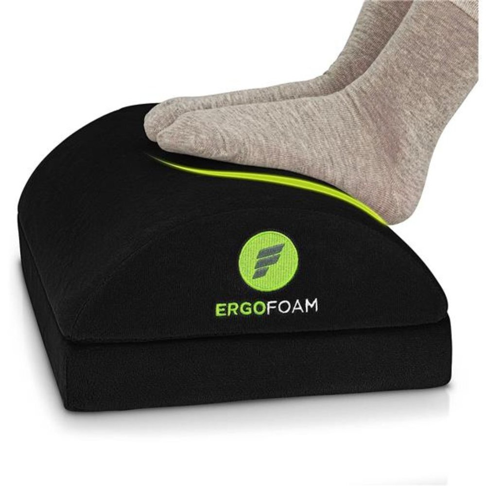 Foot Rest for Under Desk at Work Chiropractor-Endorsed, 2in1 Adjustable Premium